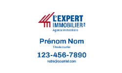 Carte d'affaire Modèle Blanc SANS PHOTO