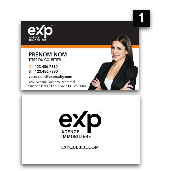 Cartes d'affaires EXP