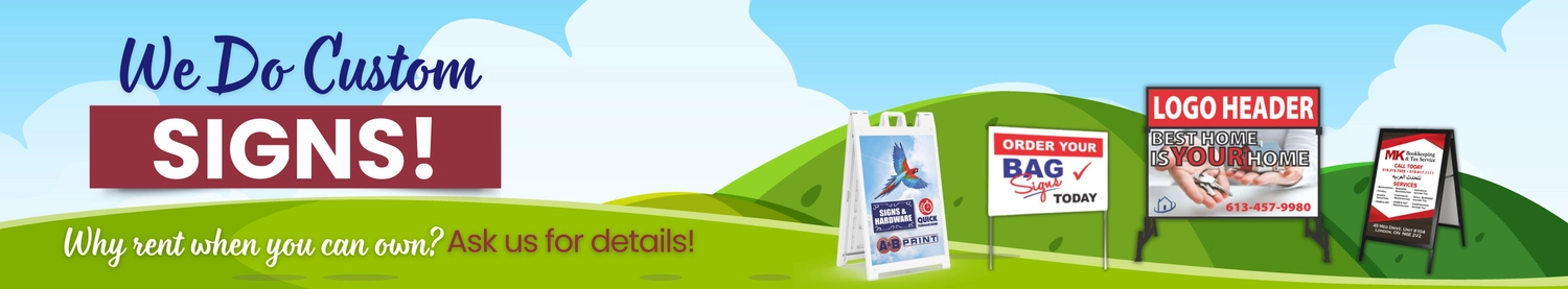Personalized signage solutions for businesses, events, and promotional campaigns with bold, eye-catching designs.