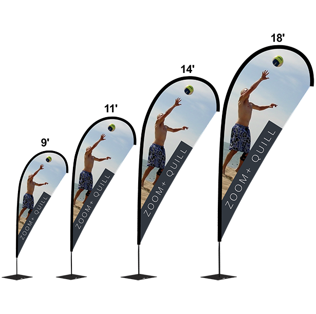 Flag Signs Teardrop