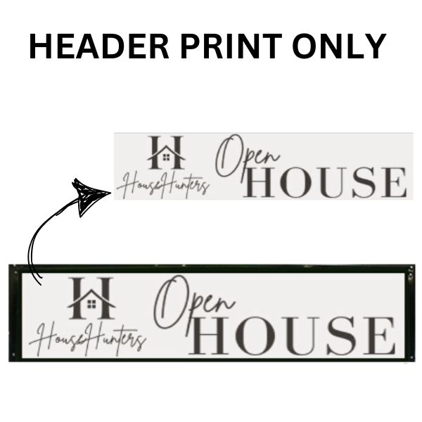 Header Print Only High-resolution header print with sharp text and vivid colors for professional results.
