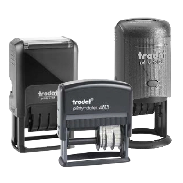 Durable plastic self-inking dater for office use