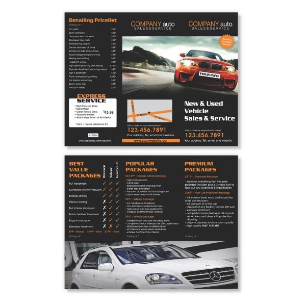 Custom brochures, available in quantities of 1500 and up, designed for detailed information dissemination with high-quality p