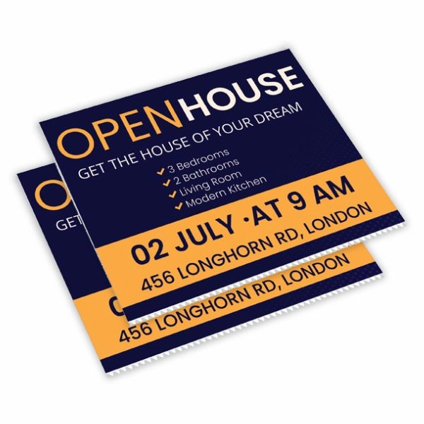 Featuring a corrugated structure, Coroplast signs are lightweight and easy to install, whether mounted on frames, posts, or w