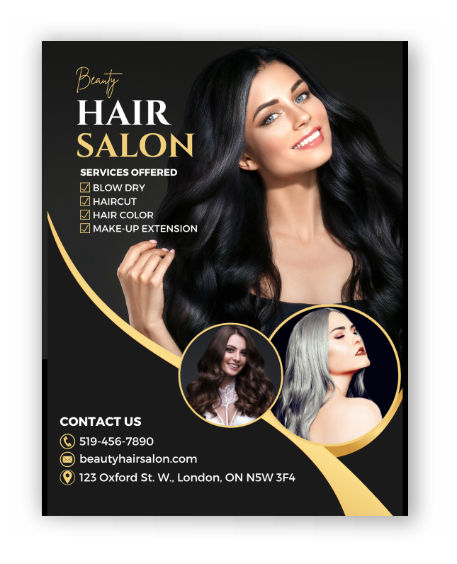 Flyers with custom graphics to attract attention
