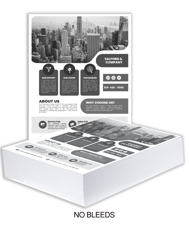 Easy-to-design flyers for product or service promotion