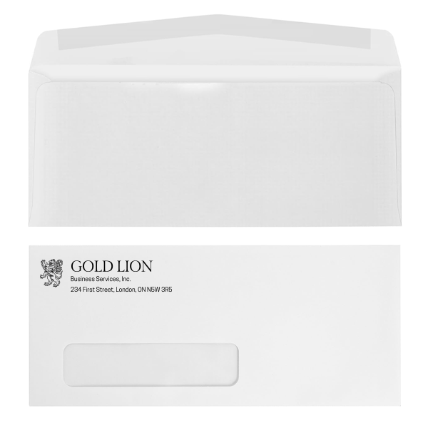 Sleek #10 printed envelopes crafted for smooth mailing and presentation.