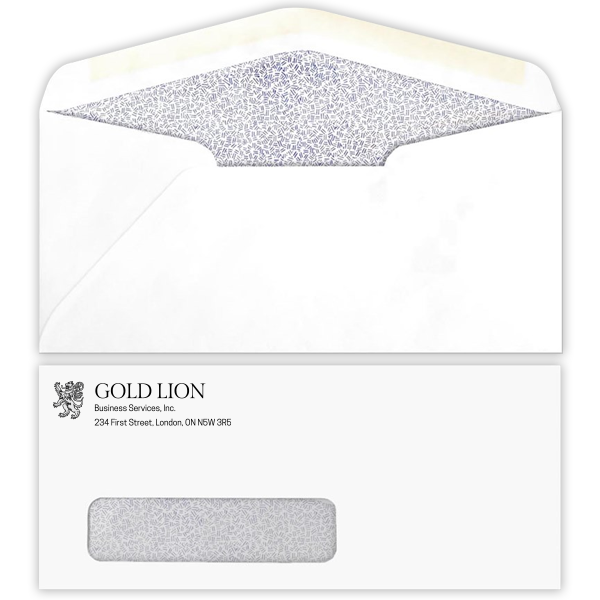 Standard #10 envelopes for efficient, branded mail correspondence