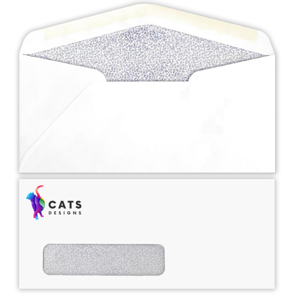 Printed #10 envelopes ideal for invoices, statements, and formal letters