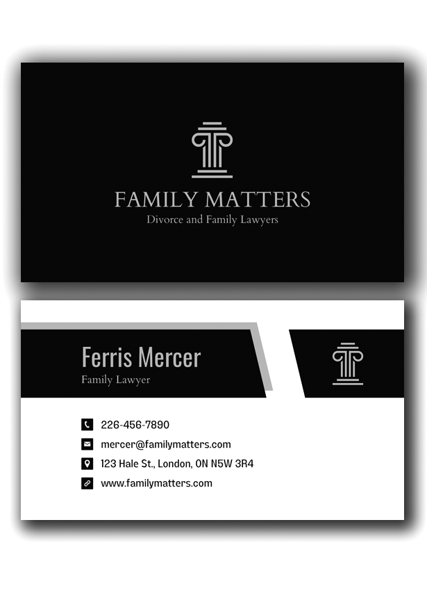 Traditional business cards designed for professionals to share contact details with clients and colleagues