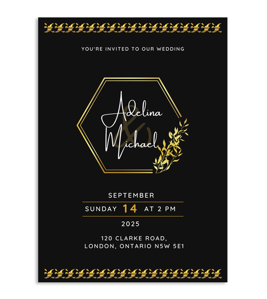 Order Custom Flat Invitations for Weddings and Parties – A&B Print
