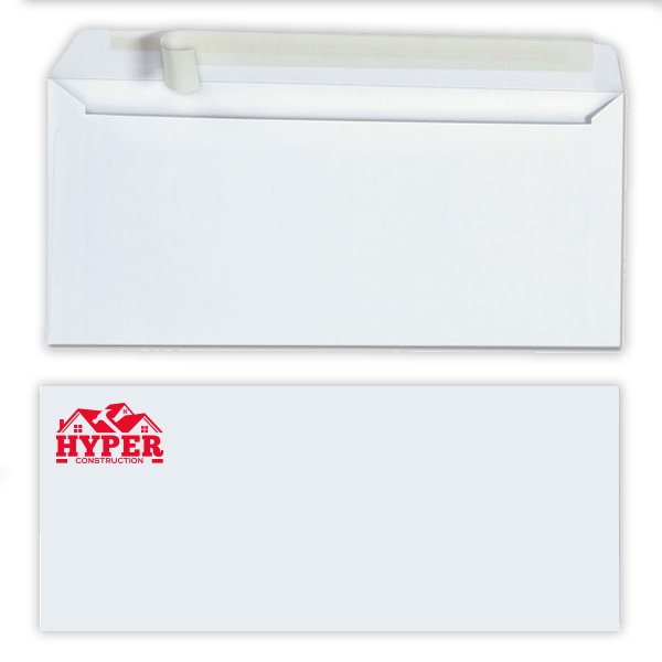 Printed #10 envelopes available in full-color or black-and-white designs.