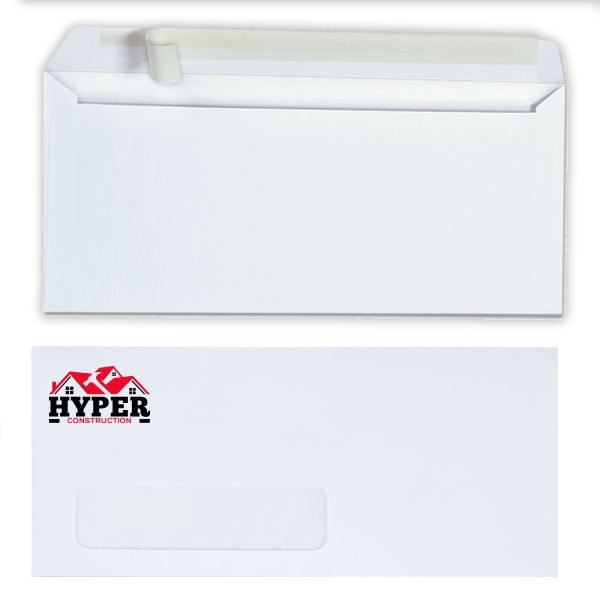 Custom #10 printed envelopes for professional business correspondence
