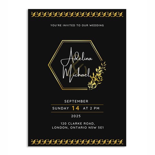 Flat invitations designed for elegant events and special occasions, featuring a stylish and minimalist design perfect for sho