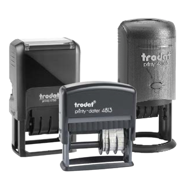 Durable plastic self-inking dater for office use