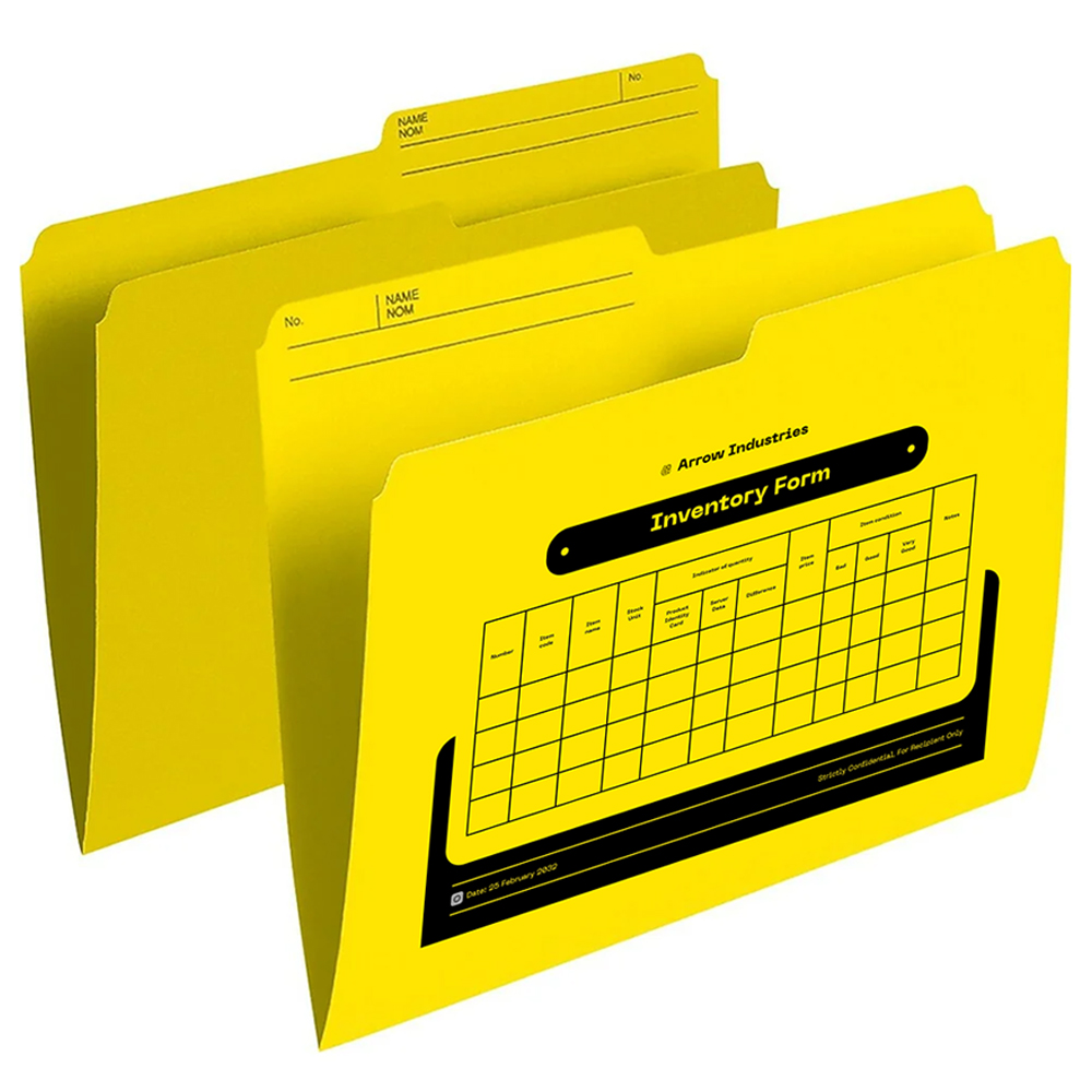 Durable file folder designed for organizing and storing documents, featuring a sleek and professional design suitable for off