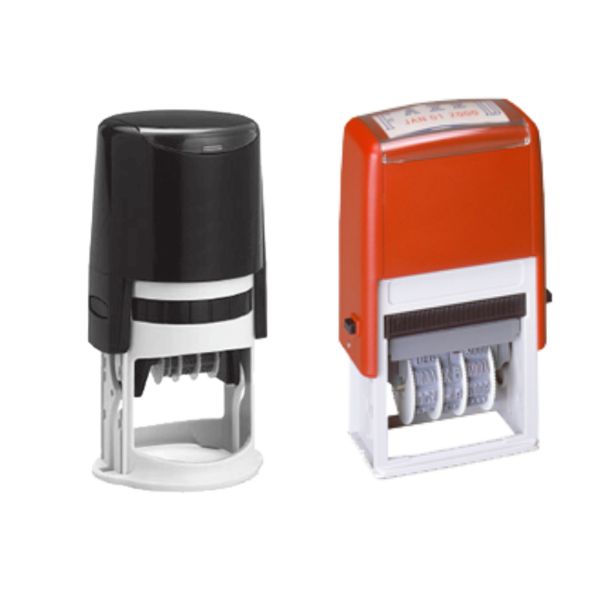 Durable plastic self-inking dater for office use