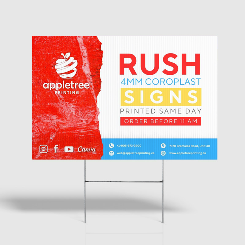 4mm Coroplast Signs Example