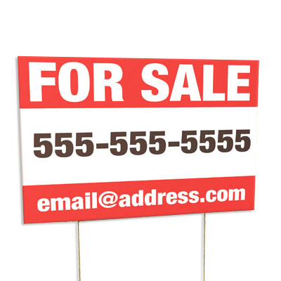 for sale yard sign template
