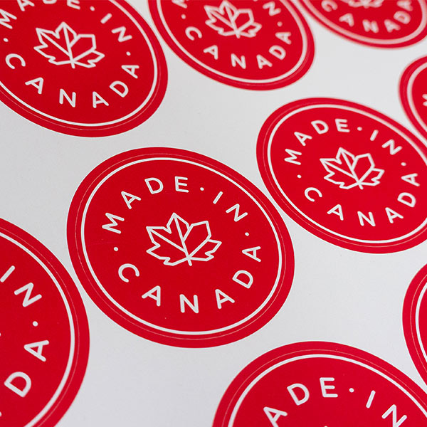 clear plastic food container and stickers