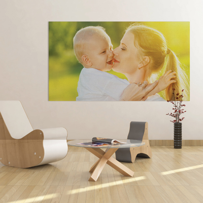 family photos printed as wall art