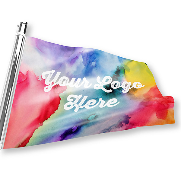 design and print custom rectangle flags
