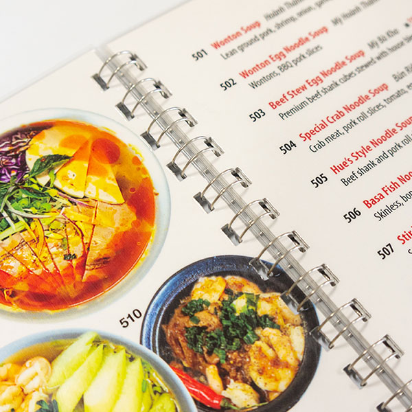 wire-o binding for printed book