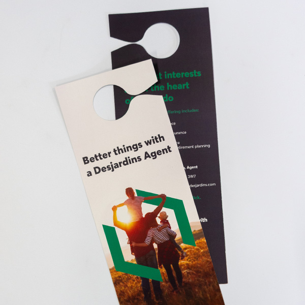 realty advertising door hanger examples