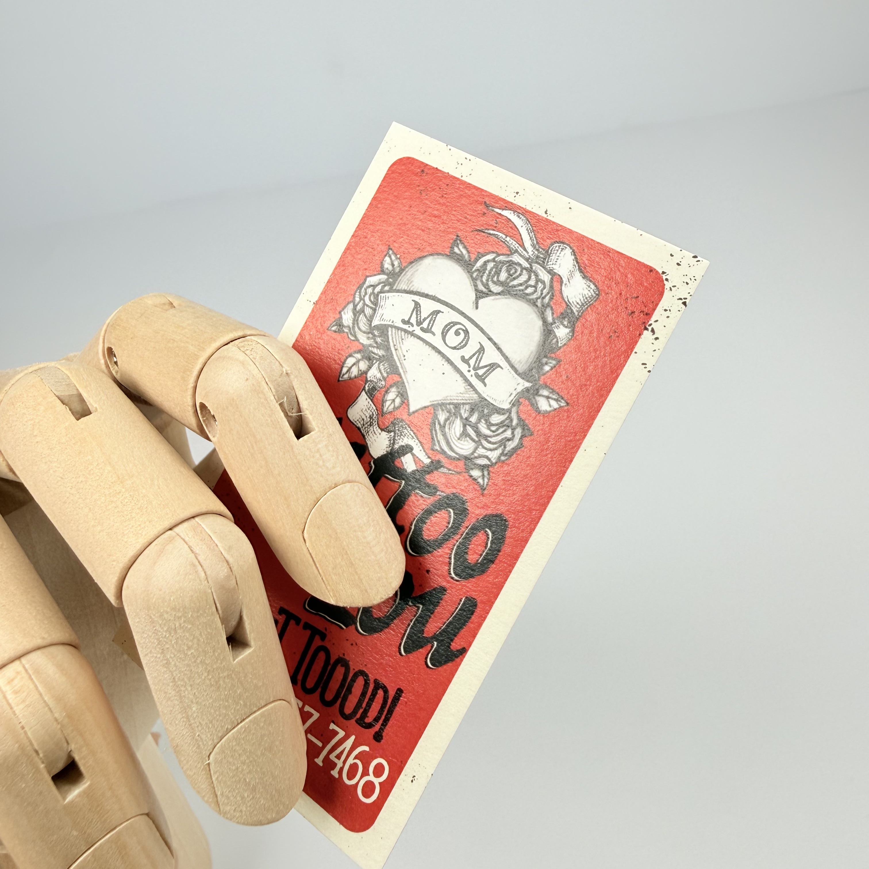 eggshell business card