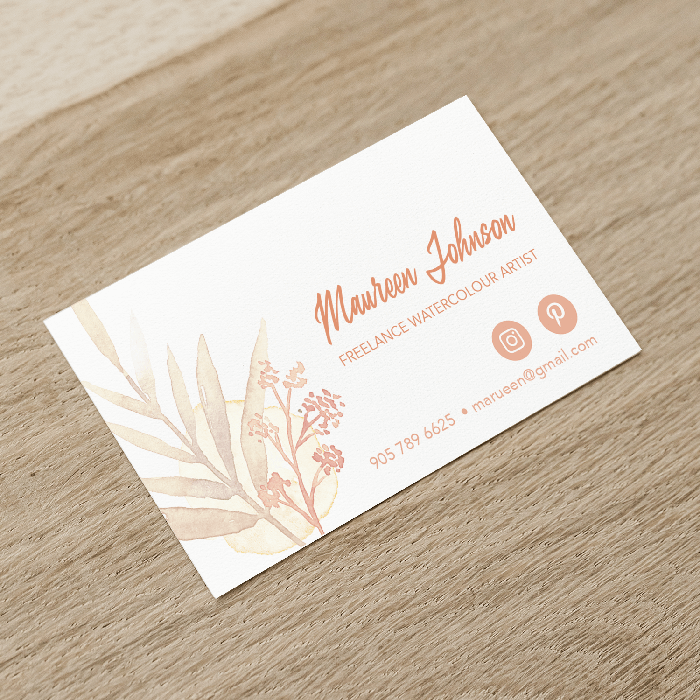 eggshell business card