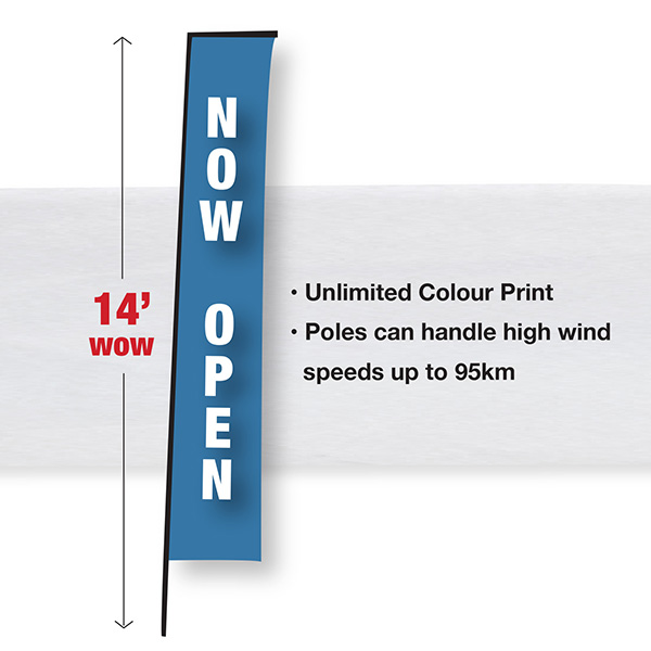 large rectangle flag for opening