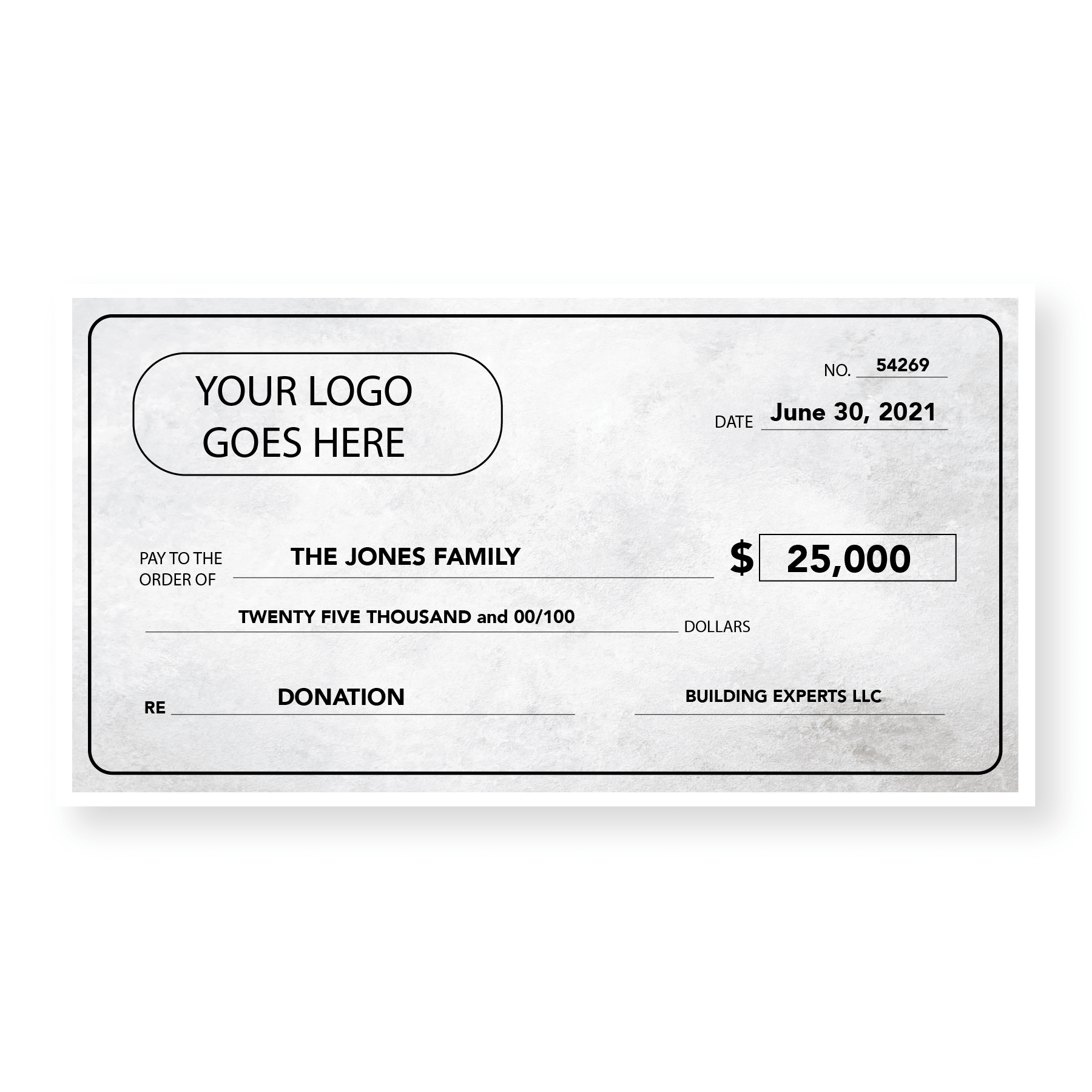 Big cheque