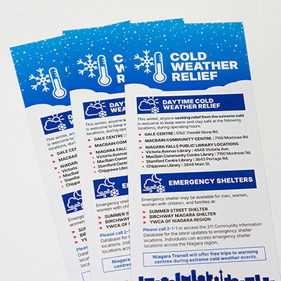 industrial supply rack cards