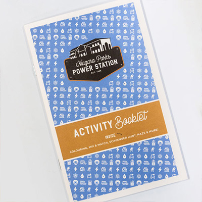 Saddle stitched booklet