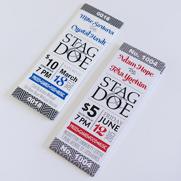 Classic ticket Large Variety of Stag and Doe Ticket Templates