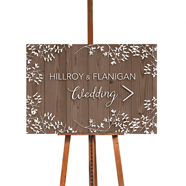 easy wedding sign idea