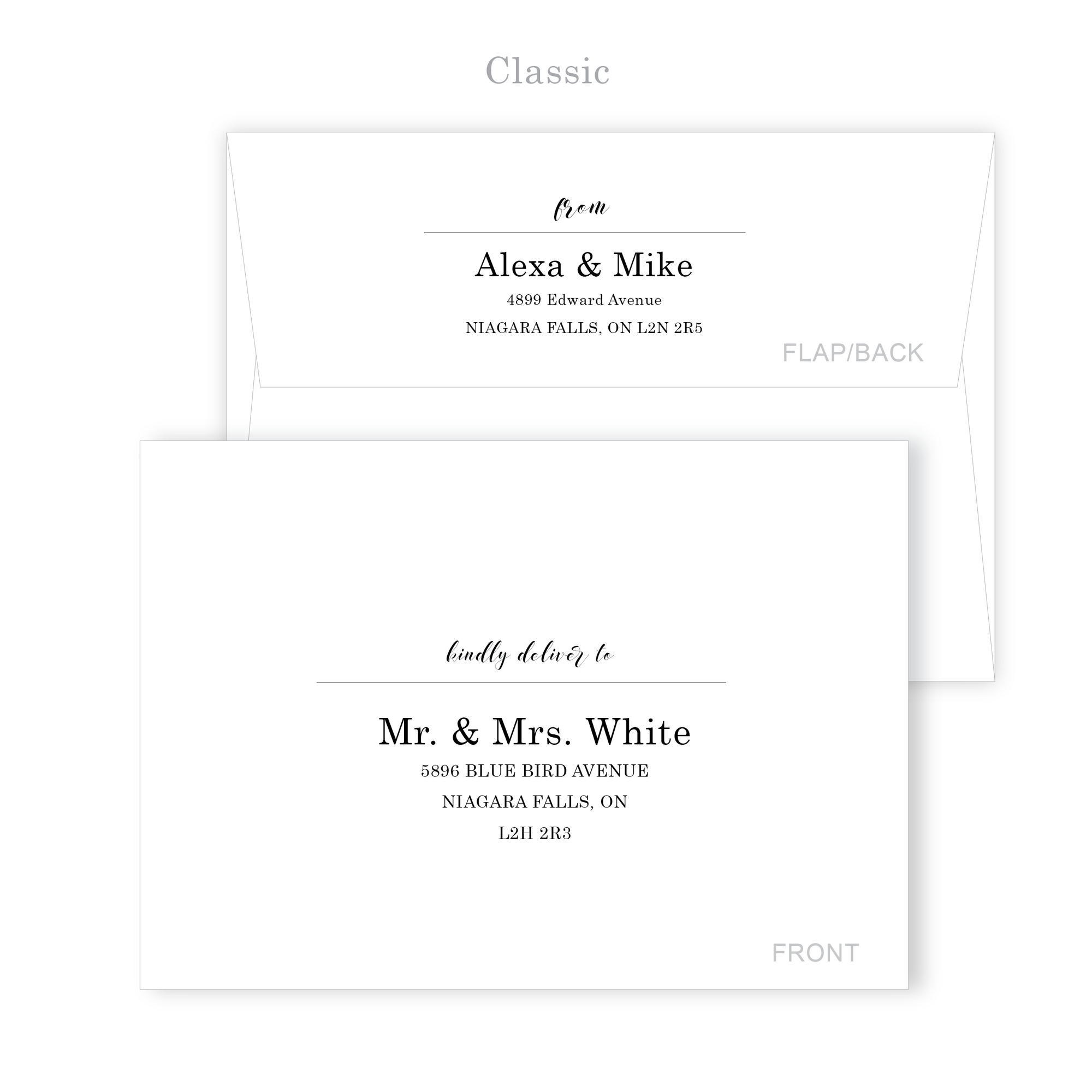 Return and Recipient Classic