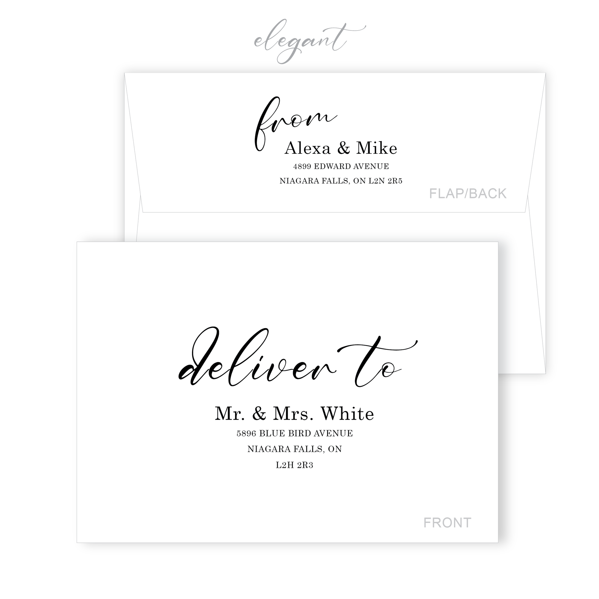 Return and Recipient Elegant