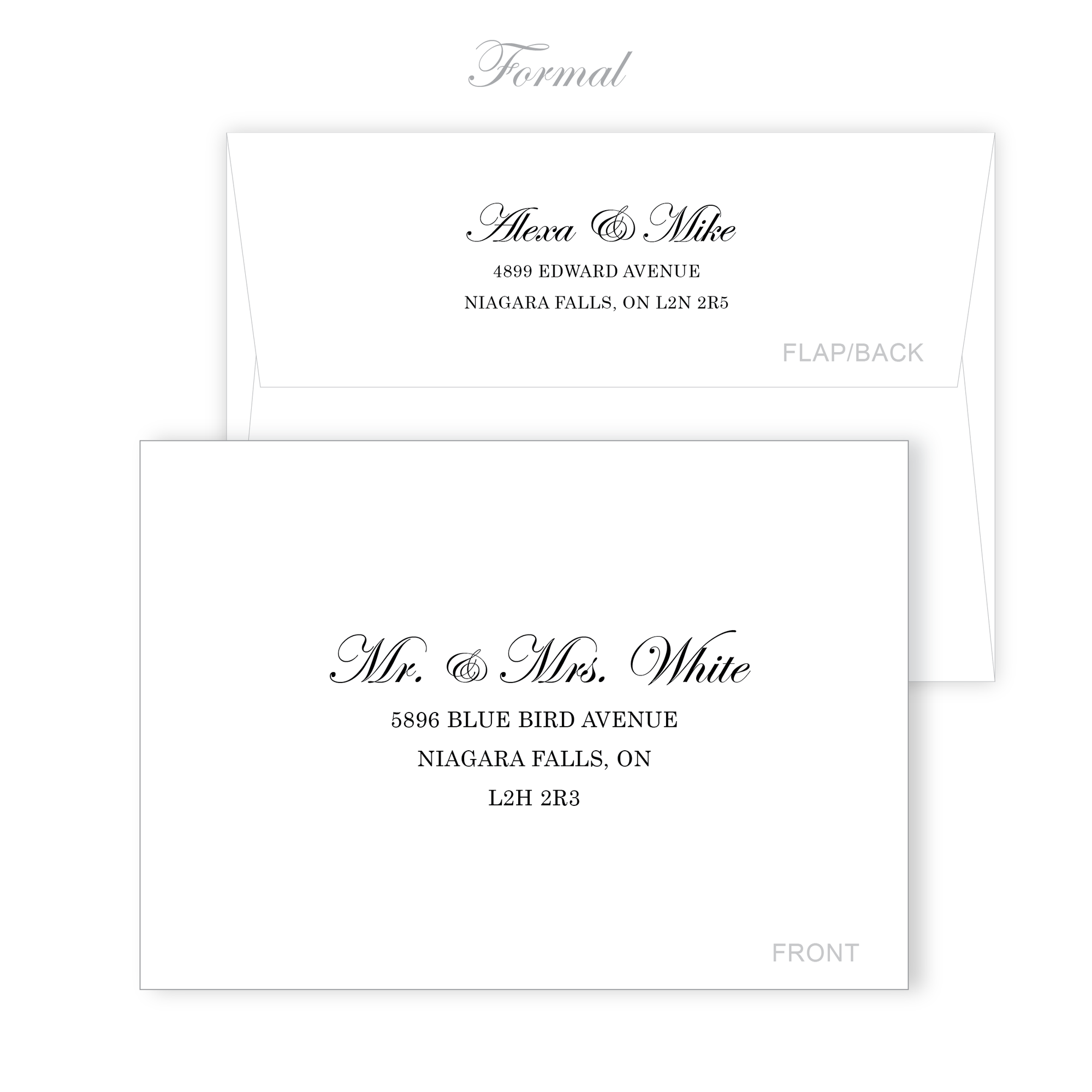 Return and Recipient Formal