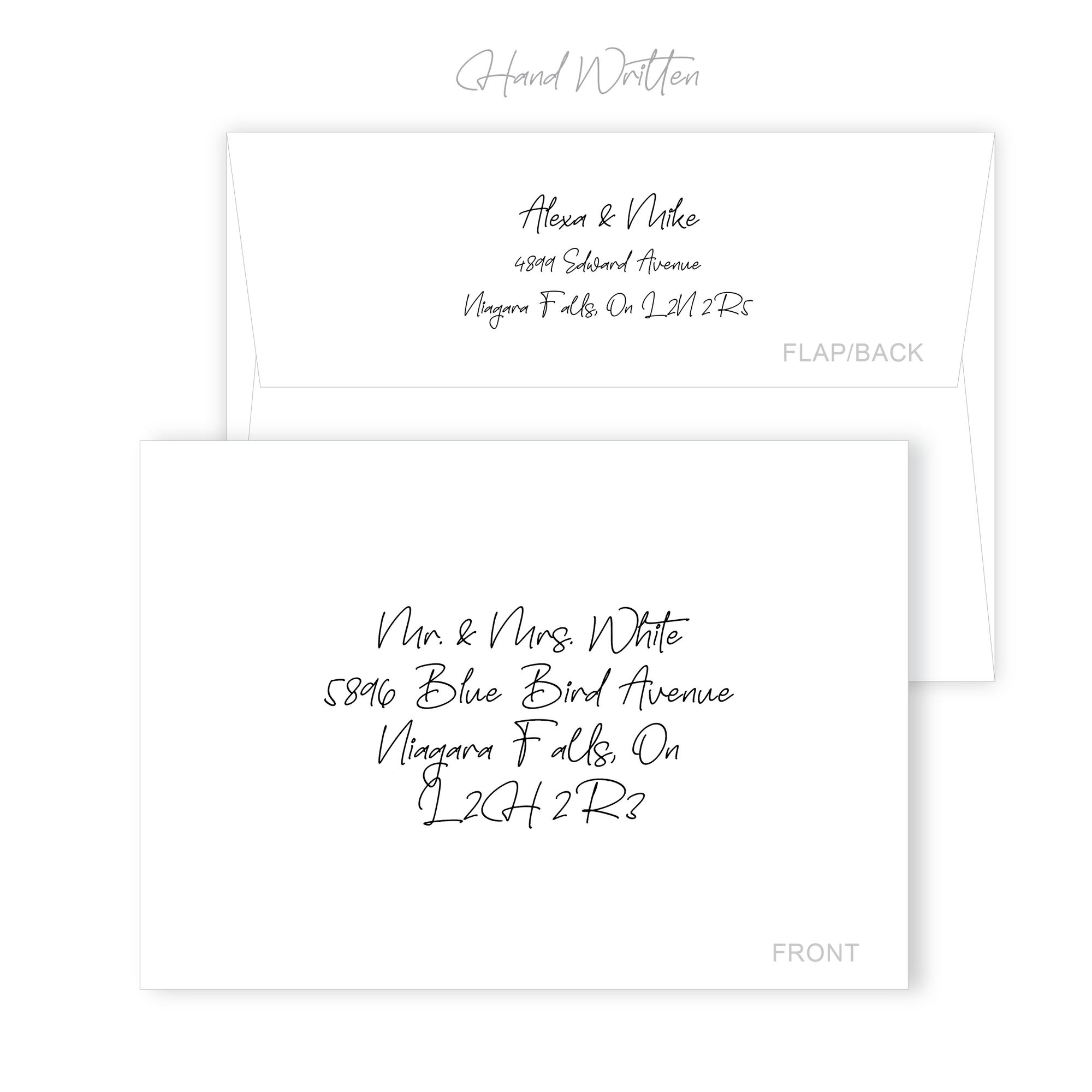 Recipient Hand Written