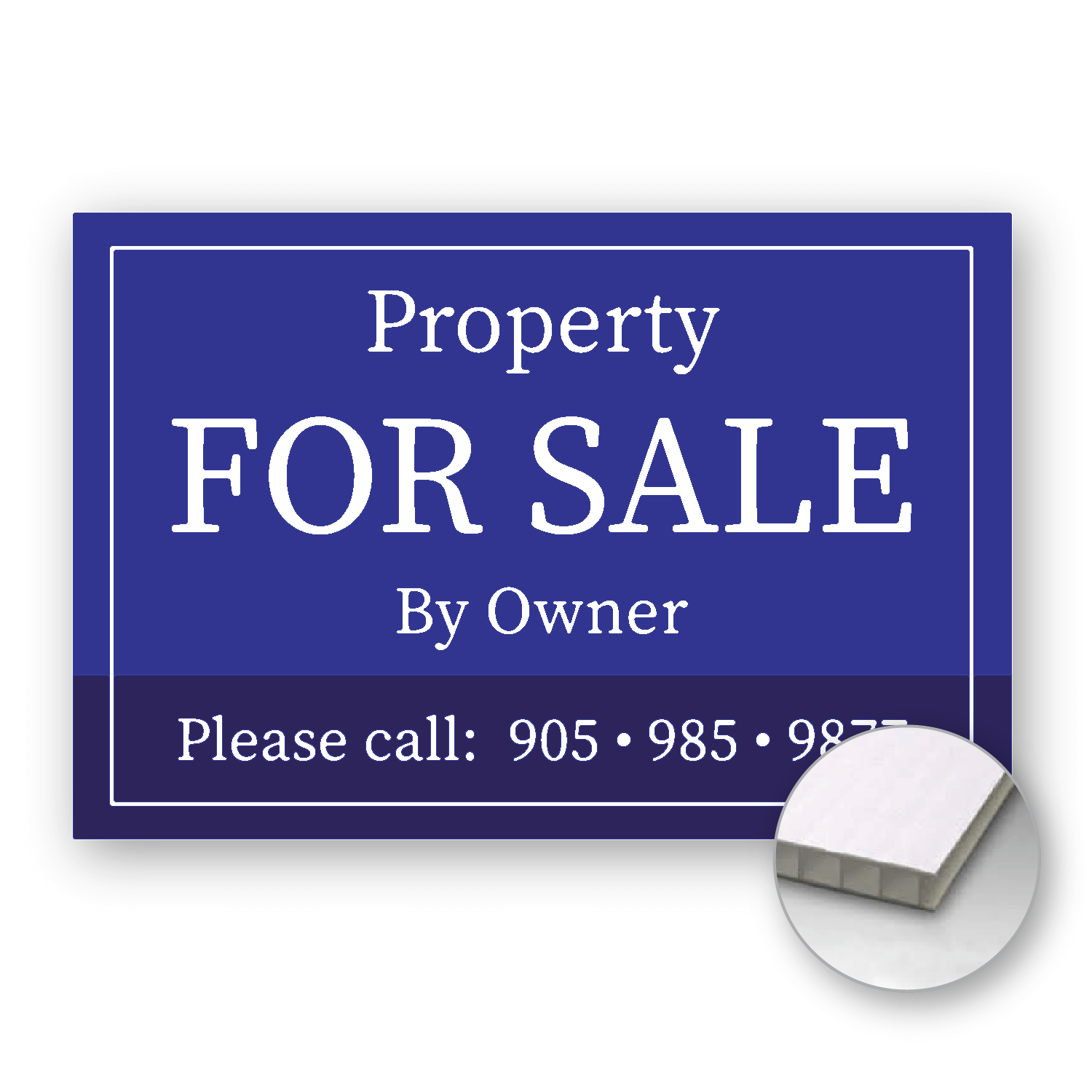 Large Plastic Sign with Coroplast pic