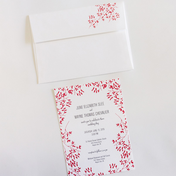 Invitation and envelope 1