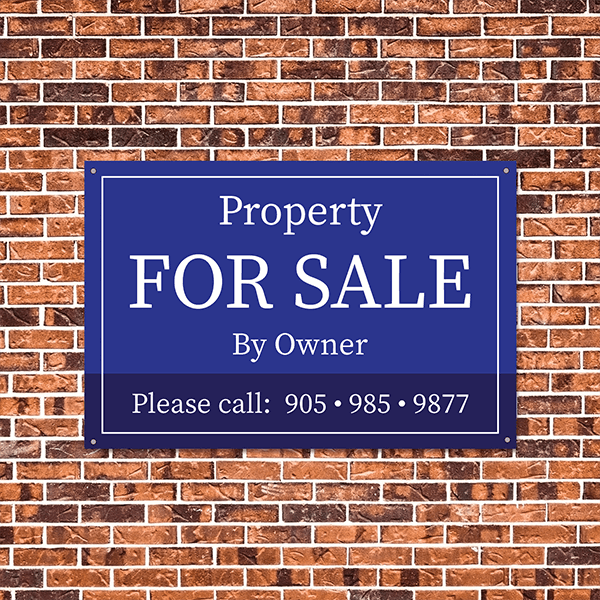 Large Plastic Sign