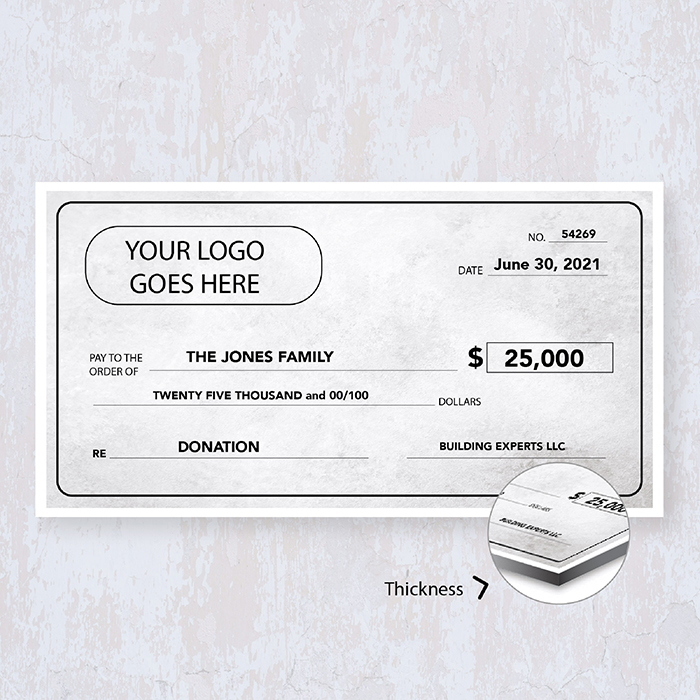 Black Back Cheque