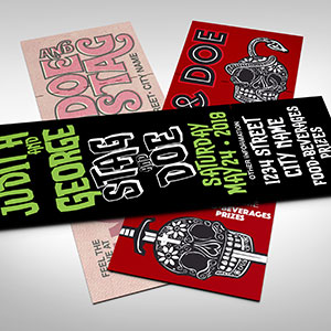 Variety of Theme Stag and Doe Tickets
