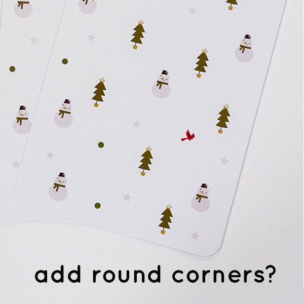 Postcard round corners