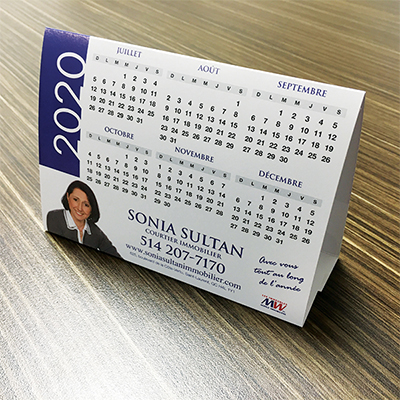 Calendrier de table