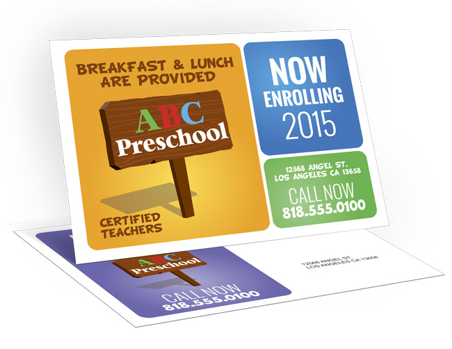 Custom gloss laminated postcard printing