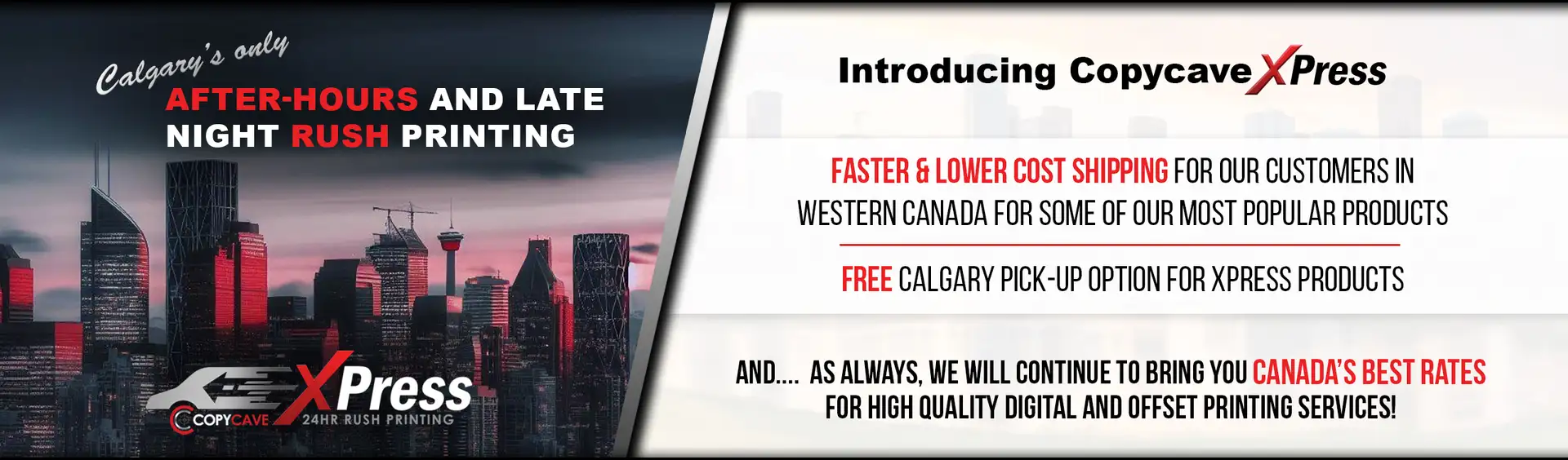 Copycave xPress Calgary rush and after hours printing