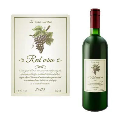 Estate #4 Wet Strength Labels